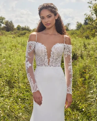 Dressed In Love Bridal Indira Sleeve - LA24120SL #0 default Ivory thumbnail