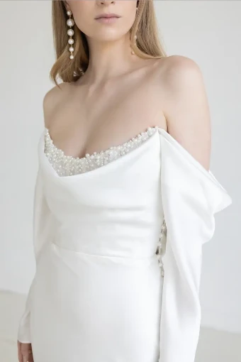 Wtoo by Watters Garance - 64307B with sleeves #2 default Ivory thumbnail
