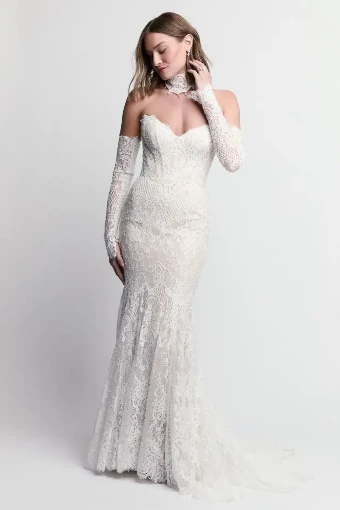 Wtoo by Watters Santi with Sleeves - 17772P #0 default Ivory-Blush thumbnail