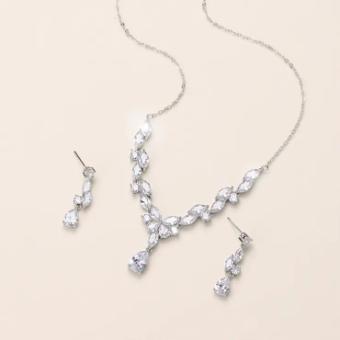Heirloom Bridal Callie Jewelry Set #0 default Silver thumbnail