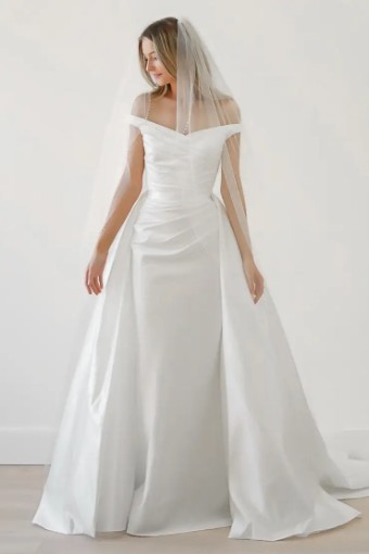 Wtoo by Watters March w/ Overskirt - 11243 #0 default Ivory thumbnail