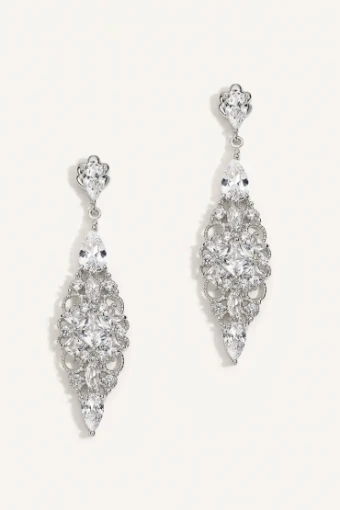 Heirloom Bridal Jackie Earring #0 default Silver thumbnail