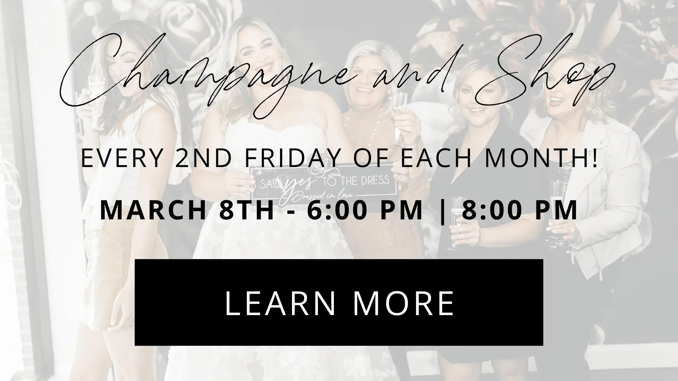 Mobile Champagne & Shop Event Banner