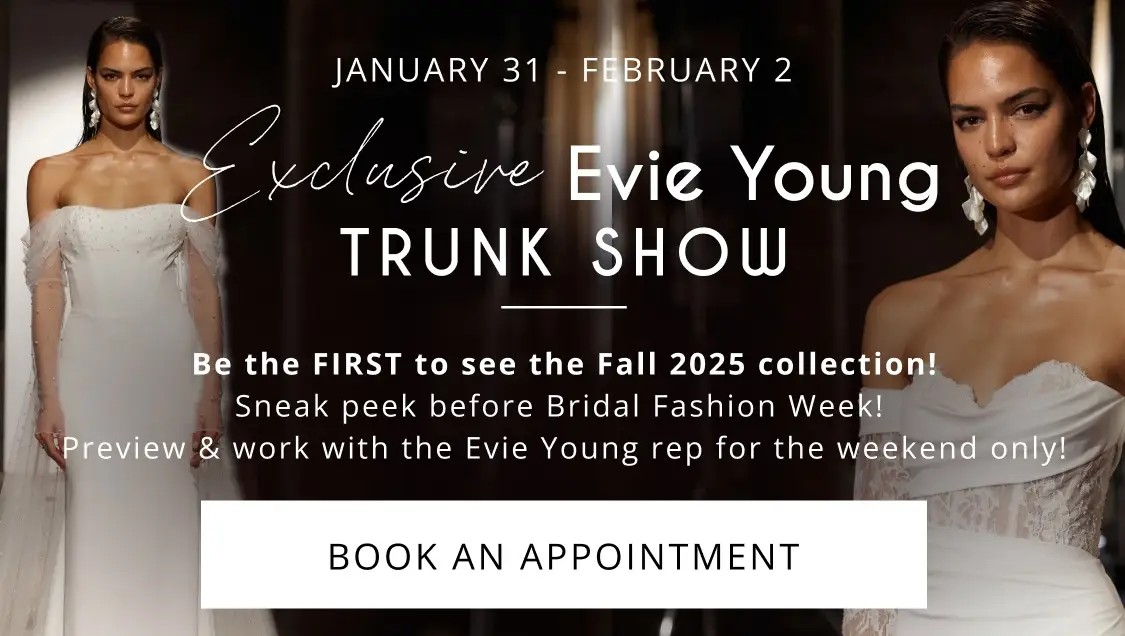 Evie Young Trunk Show Banner for Mobile