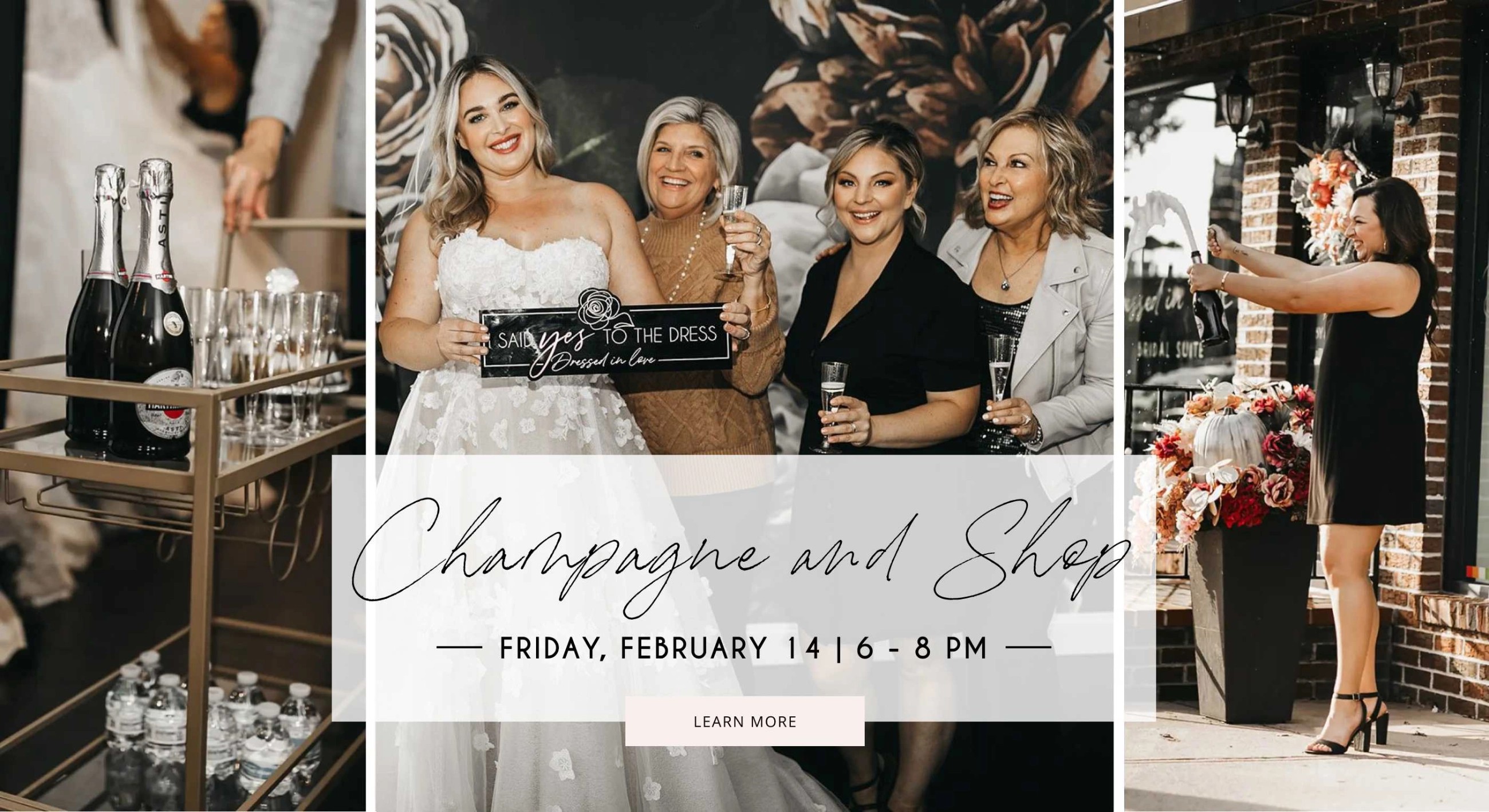 Champagne and Shop at Dressed in Love Desktop